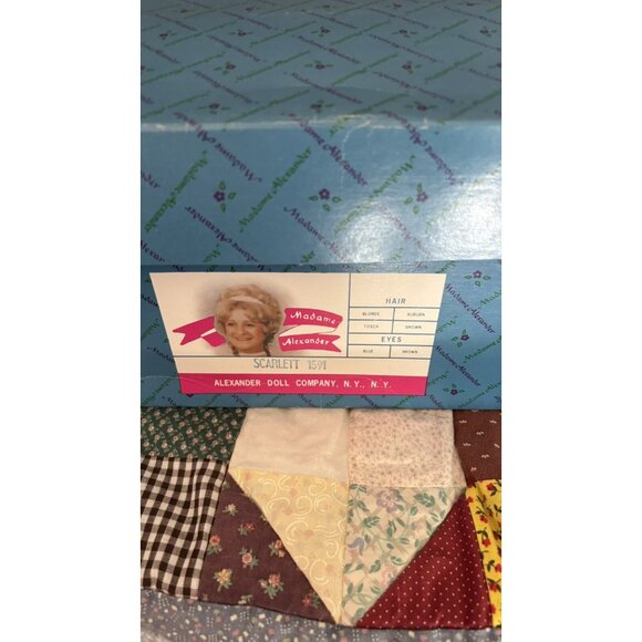 14" Scarlett  O’Hara -  #1591 by Madame Alexander - 1987 Lg Nib Doll Never Used - Picture 6 of 7